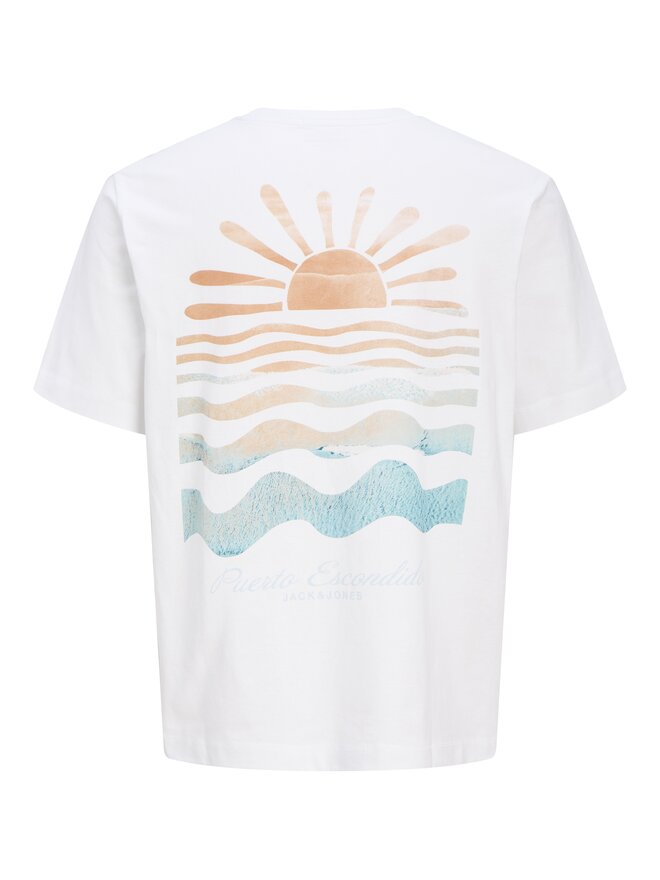 Jack&Jones Junior Jack&Jones Junior Póló Canggu 12278649 Fehér Relaxed Fit