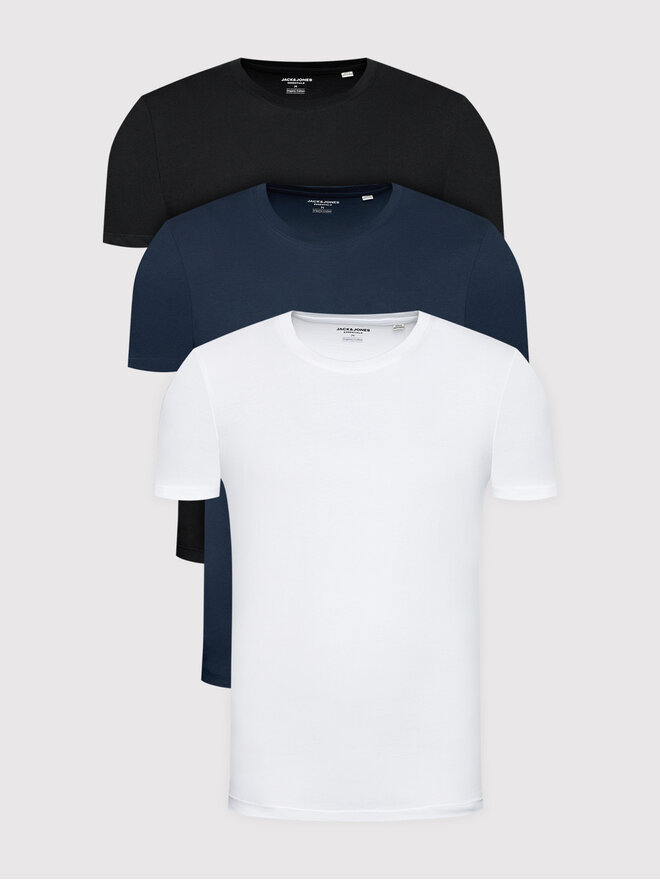 Jack & Jones Jack & Jones Комплект футболок Basic 12191759 Кольоровий Regular Fit