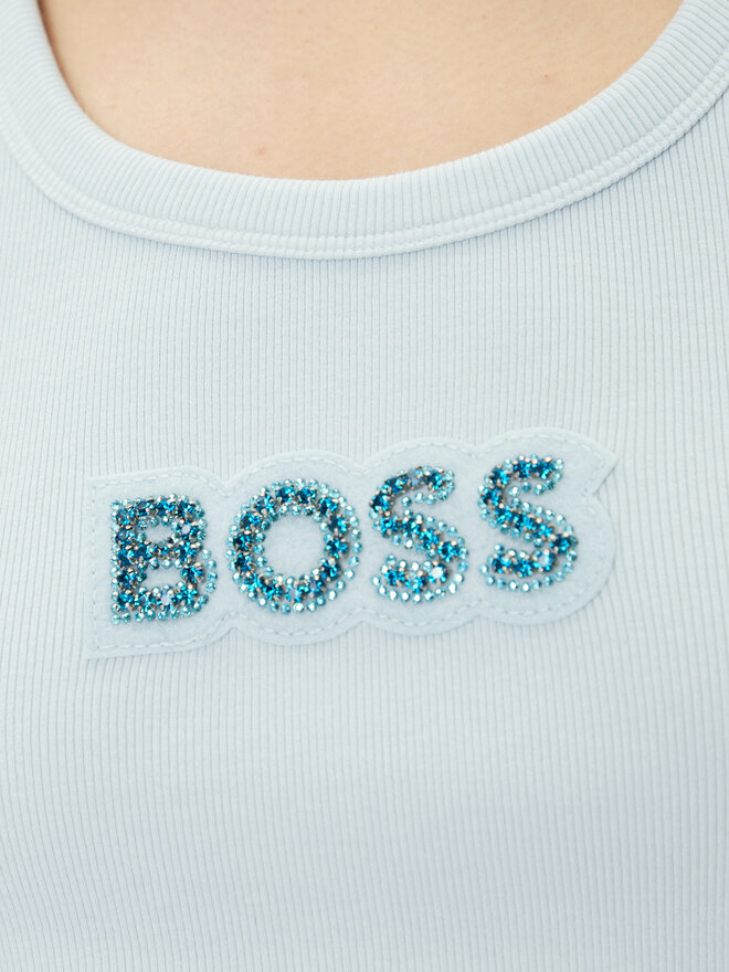BOSS BOSS Топ C-Ematite 50536985 Блакитний Slim Fit