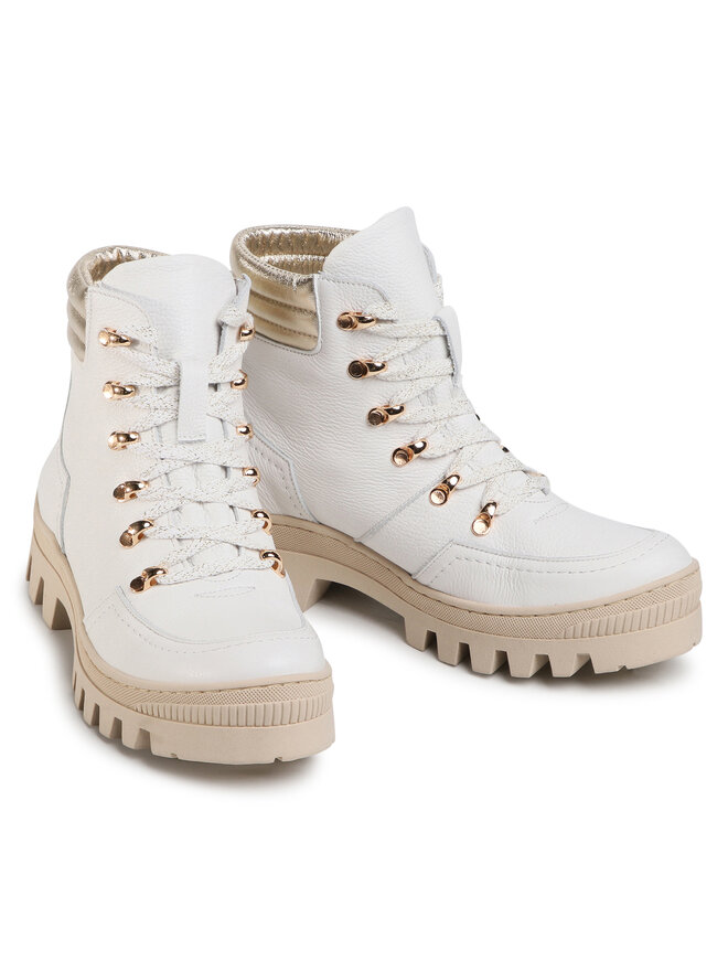 R.Polański Schnürstiefeletten R.Polański 1188 Weiß