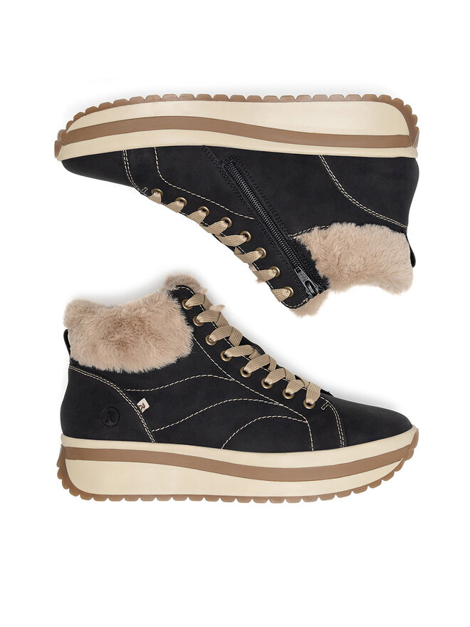 Rieker Revolution Lifestyle Členková obuv Rieker Revolution Lifestyle W0961-01 Čierna