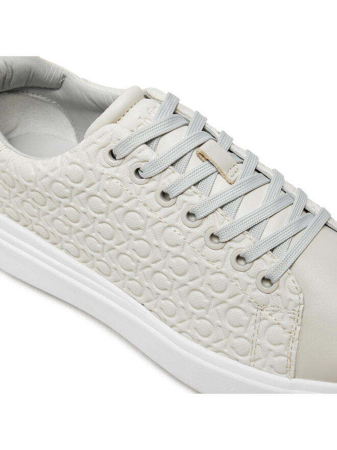 Calvin Klein Сникърси Calvin Klein Cupsole Lace Up Saff Mono HW0HW02103 Бежов