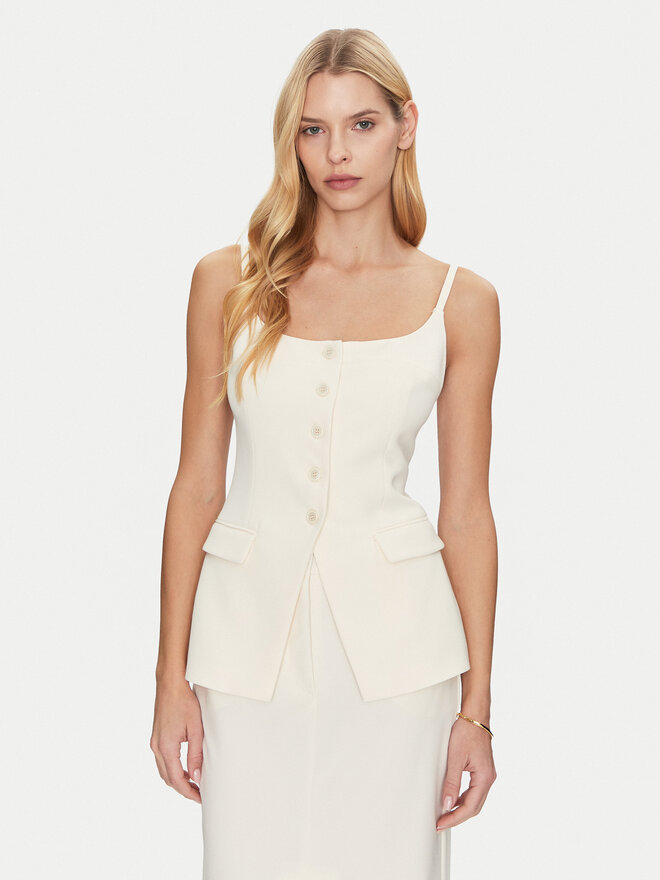 Simona Corsellini Simona Corsellini Marškinėliai P25CPTO00801 Smėlio Slim Fit