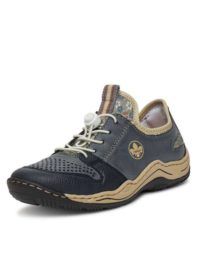 Rieker Sneakersy Rieker L0538-14 Granatowy