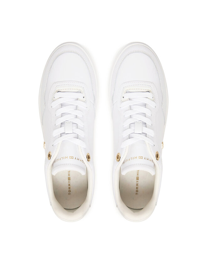 Tommy Hilfiger Sneakers Tommy Hilfiger Casual Cupsole Sneaker FW0FW09022 Weiß