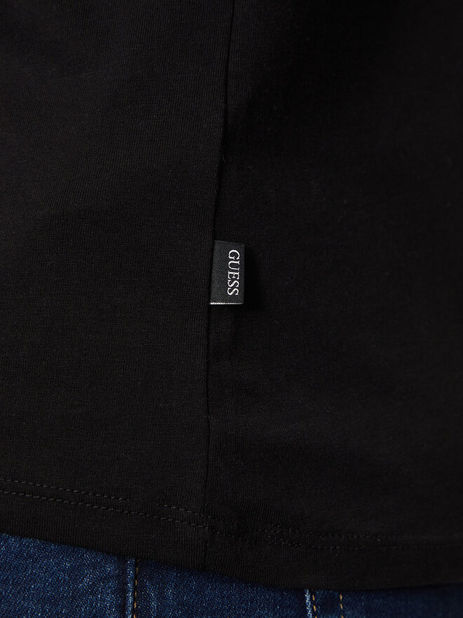 Guess Jeans Guess Jeans Majica M4YI55 K8HM0 Črna Slim Fit