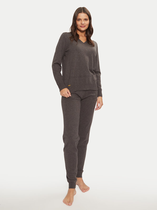 Selmark Selmark Pyjama P9876 Grau Relaxed Fit