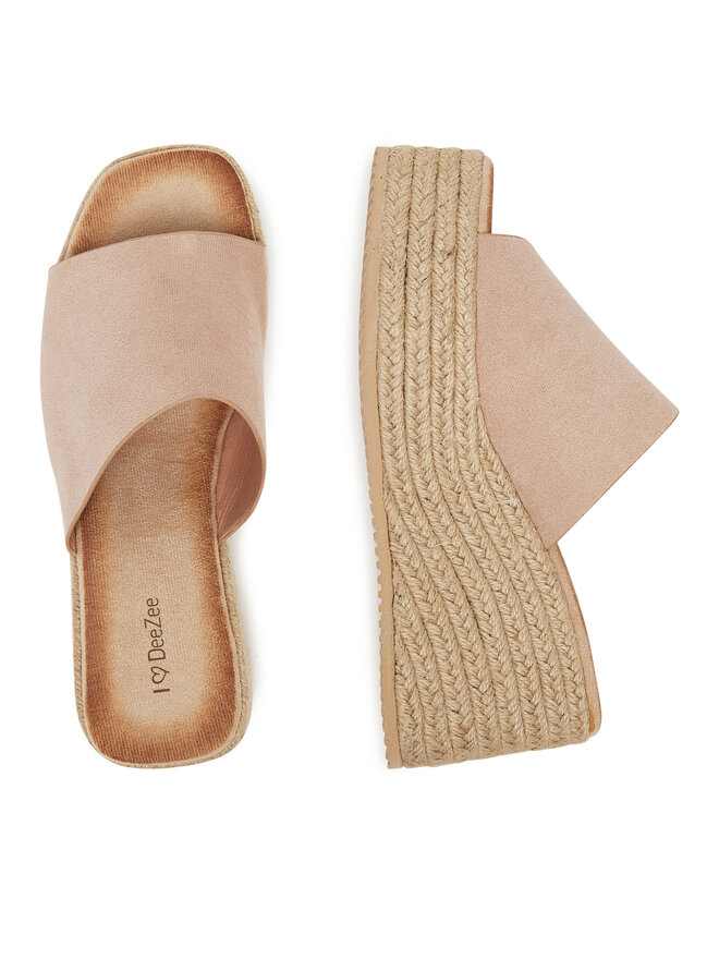 DeeZee Klapki DeeZee LE601-113 Beżowy