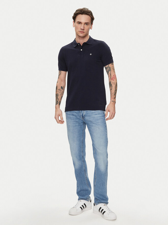 United Colors Of Benetton United Colors Of Benetton Pólóing 3089J3179 Sötétkék Regular Fit