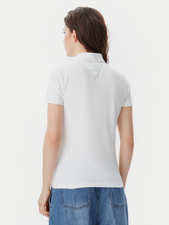 Tommy Jeans Tommy Jeans Pólóing Essential DW0DW20160 Fehér Slim Fit