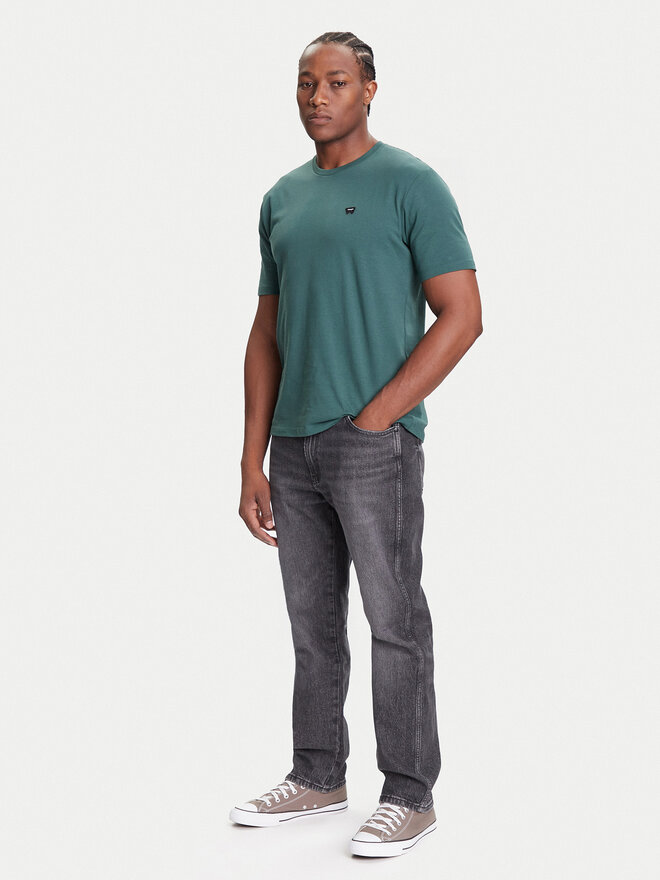 Wrangler Wrangler Camiseta Sign Off 112371479 Verde Regular Fit