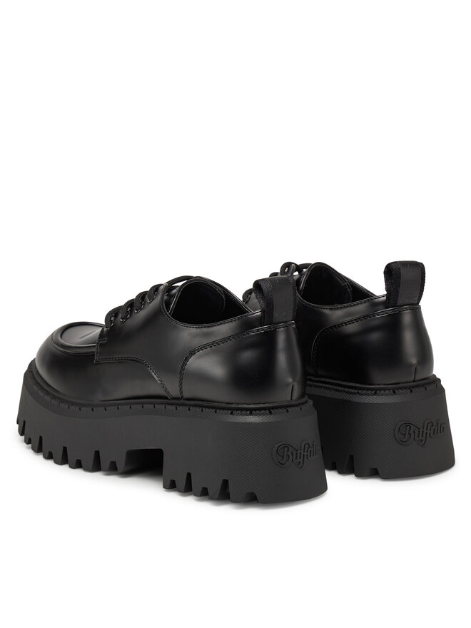 Buffalo Oxfordy Buffalo Aspen Lace Up Lo 1622550 Czarny