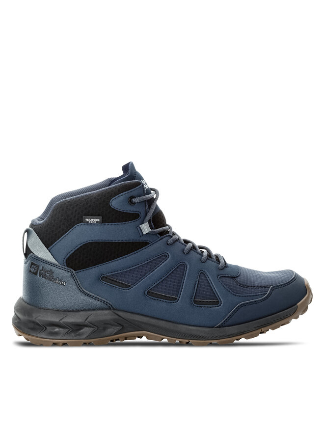 Jack Wolfskin Pārgājienu apavi Jack Wolfskin Woodland 2 Texapore Mid M 4051261 Tumši zils