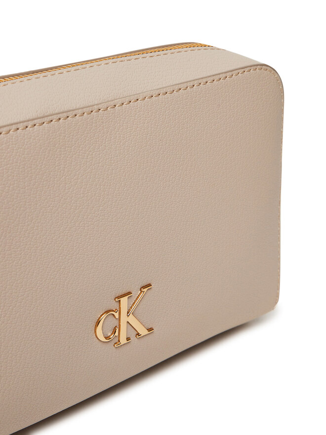 Calvin Klein Jeans Ročna torba Calvin Klein Jeans Minimal Monogram Ew Camera Bag LV04K3162G Écru