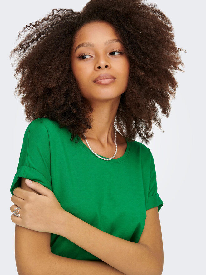 ONLY ONLY Camiseta 15106662 Verde Regular Fit