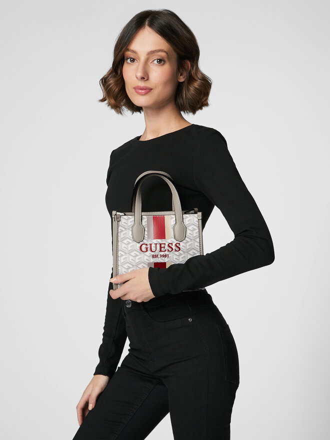 Guess Handtasche Guess Silvana (SC) Mini Bags HWSC86 65760 Grau
