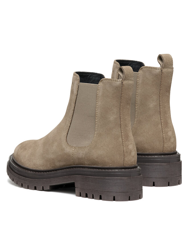 Geox Kotníková obuv s elastickým prvkem Geox D Iridea D04HRB 00022 C6029 Béžová