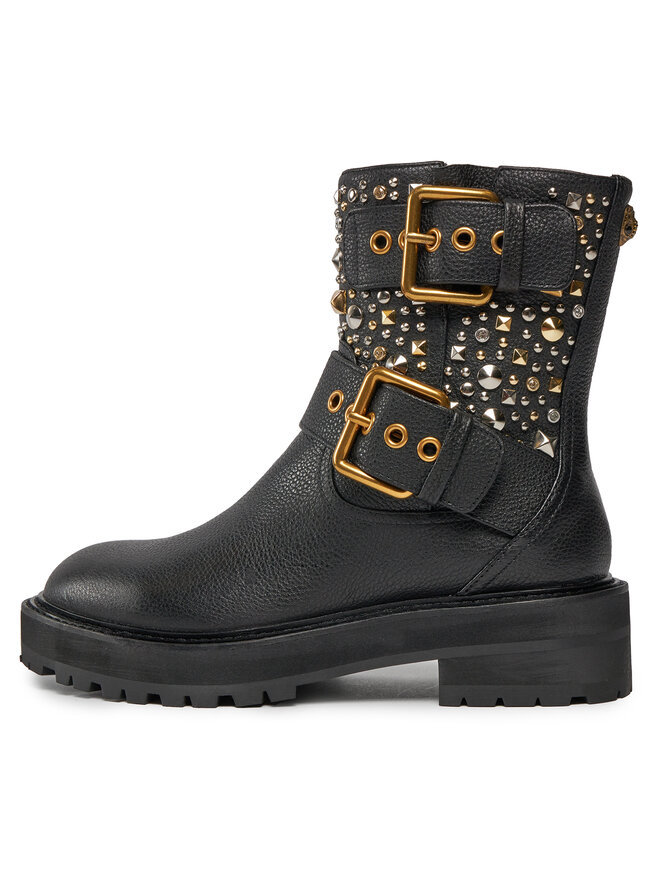 Kurt Geiger Botine Kurt Geiger 225-Hackney Biker Boot 546505109 Negru
