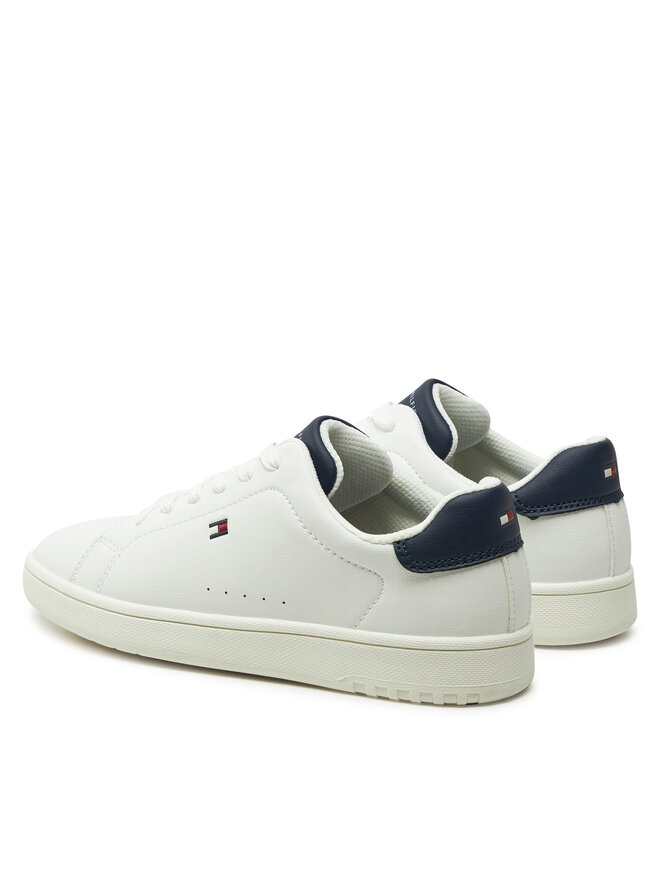 Tommy Hilfiger Sneakersy Tommy Hilfiger Low Cut Lace-Up Sneaker T3X9-33848-1355 S Biały