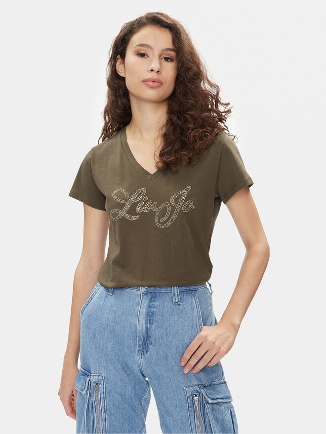 Liu Jo Liu Jo Camiseta MA4337 JS923 Caqui Regular Fit