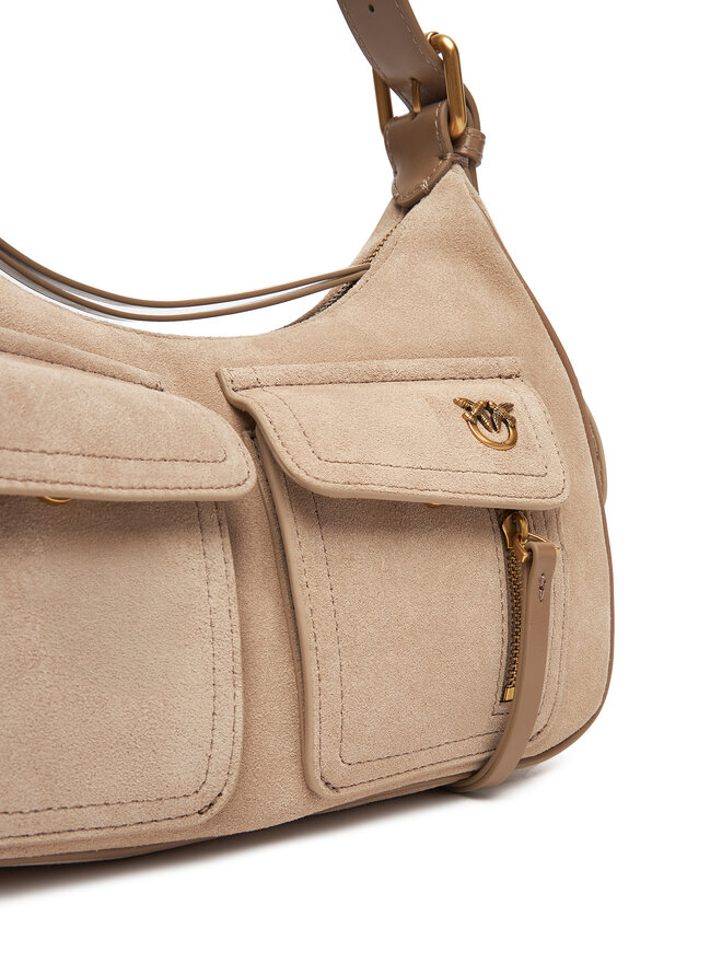 PINKO Kabelka PINKO Cargo Bag Classic PE 25 PLTT 102794 A29N Béžová