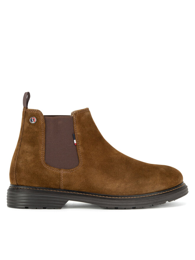 U.S. Polo Assn. Kotníková obuv s elastickým prvkem U.S. Polo Assn. LORENZ001M/DSE1 Hnědá