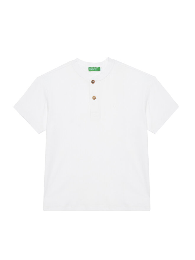 United Colors Of Benetton United Colors Of Benetton Camiseta 3F4JC10NN Blanco Regular Fit