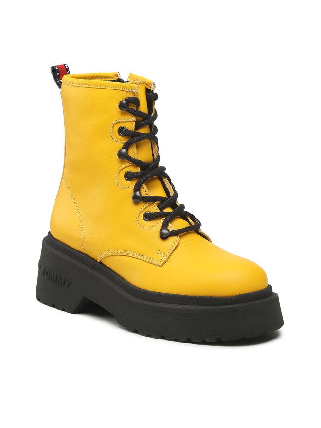 Tommy Jeans Botines Tommy Jeans Lace Up Chunky EN0EN02057 Amarillo