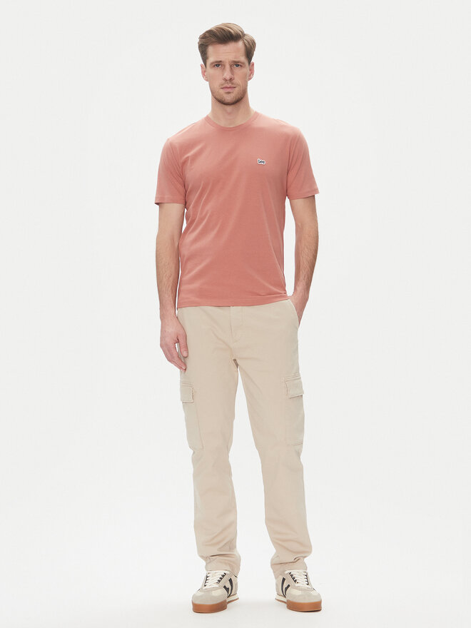 Lee Lee Camiseta Patch 112364539 Rosa Regular Fit