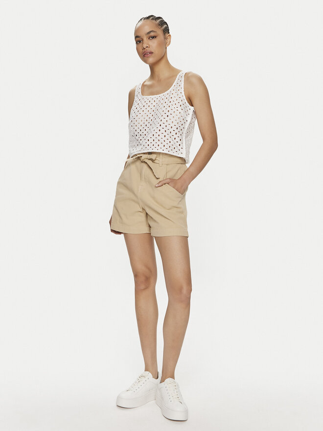 United Colors Of Benetton United Colors Of Benetton Top 58BHDH00L Weiß Slim Fit