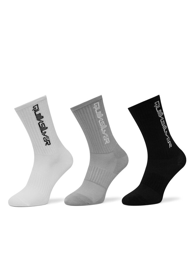 Quiksilver Șosete lungi Quiksilver AS_QUIKSILVER_100W_SS25 (3-PACK) Alb