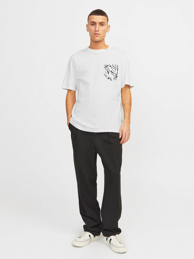 Jack&Jones Jack&Jones Marškinėliai Lafayette 12250435 Balta Standard Fit