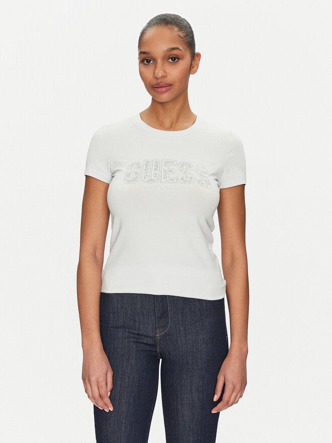 Guess Guess Футболка W5GI04 J1314 Блакитний Slim Fit