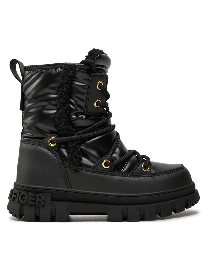 Tommy Hilfiger Botas de nieve Tommy Hilfiger Fur Boot T3A5-33610-1695 M Negro