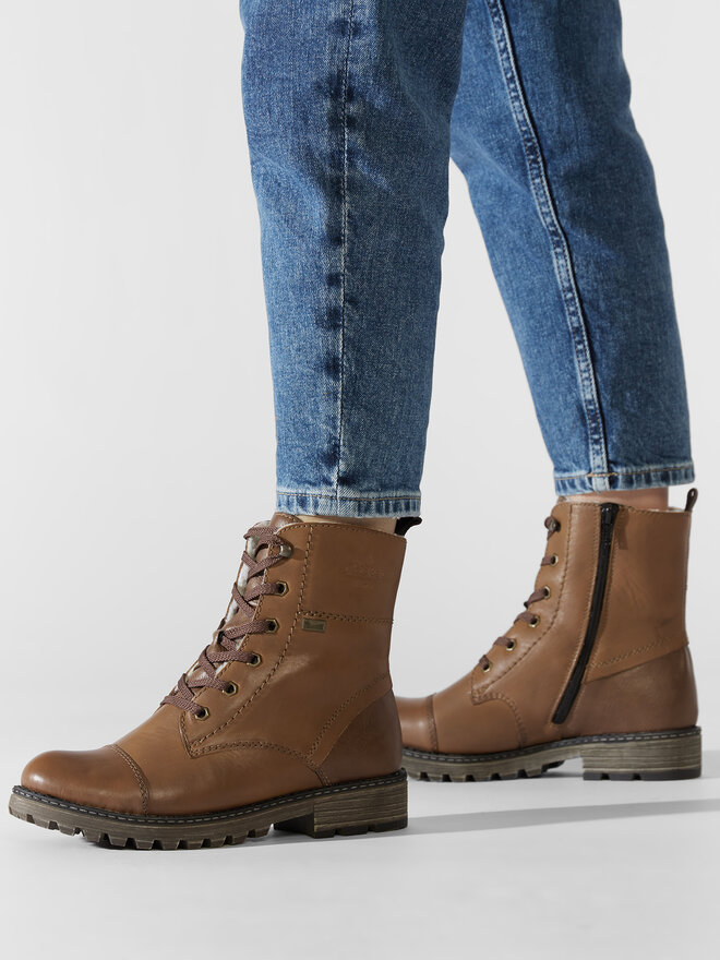 Rieker Schnürstiefeletten Rieker Y6700-22 Braun