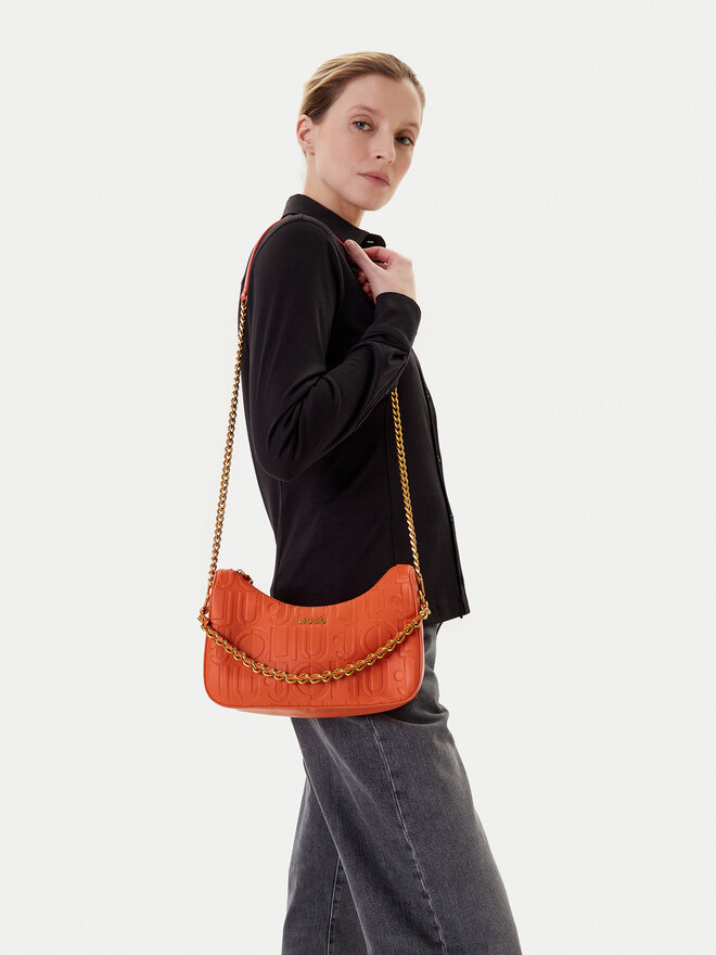 Liu Jo Ročna torba Liu Jo Ecs S Hobo AA5056 E0538 Oranžna