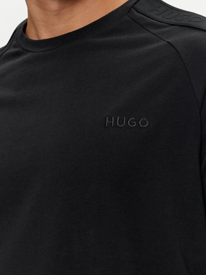 HUGO Hugo Marškinėliai Tonal Logo 50520480 Juoda Regular Fit