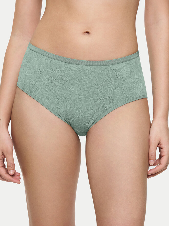 Triumph Triumph Klasične spodnje hlačke z visokim pasom Amourette Charm 10216997 Zelena