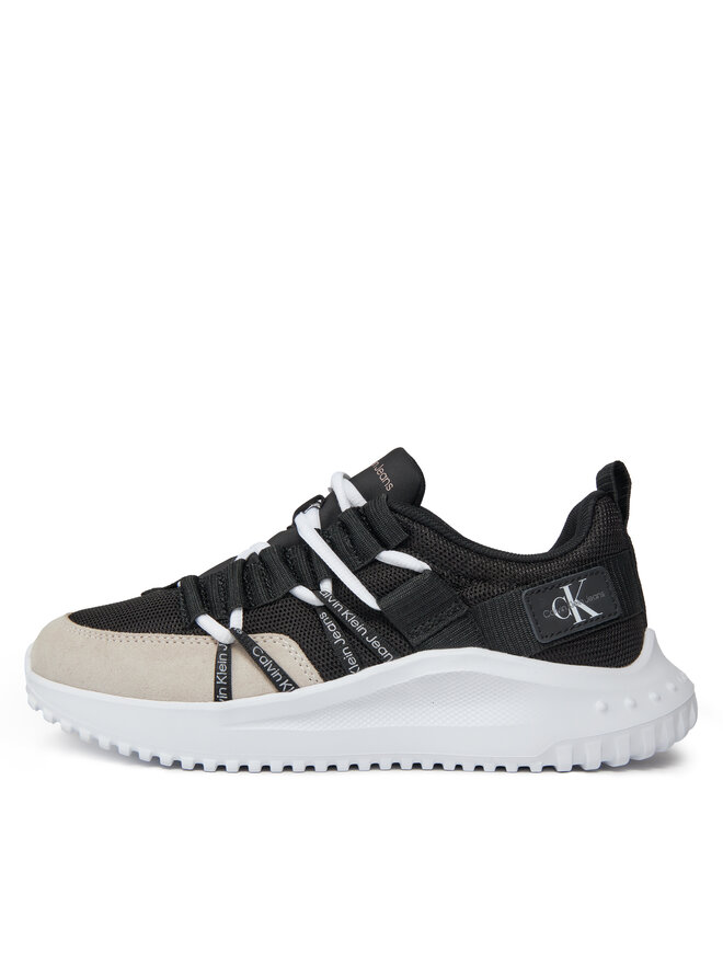 Sneakers Calvin Klein Jeans Eva Runner Low Lace Mix Ml Fad YW0YW01319 Schwarz eschuhe
