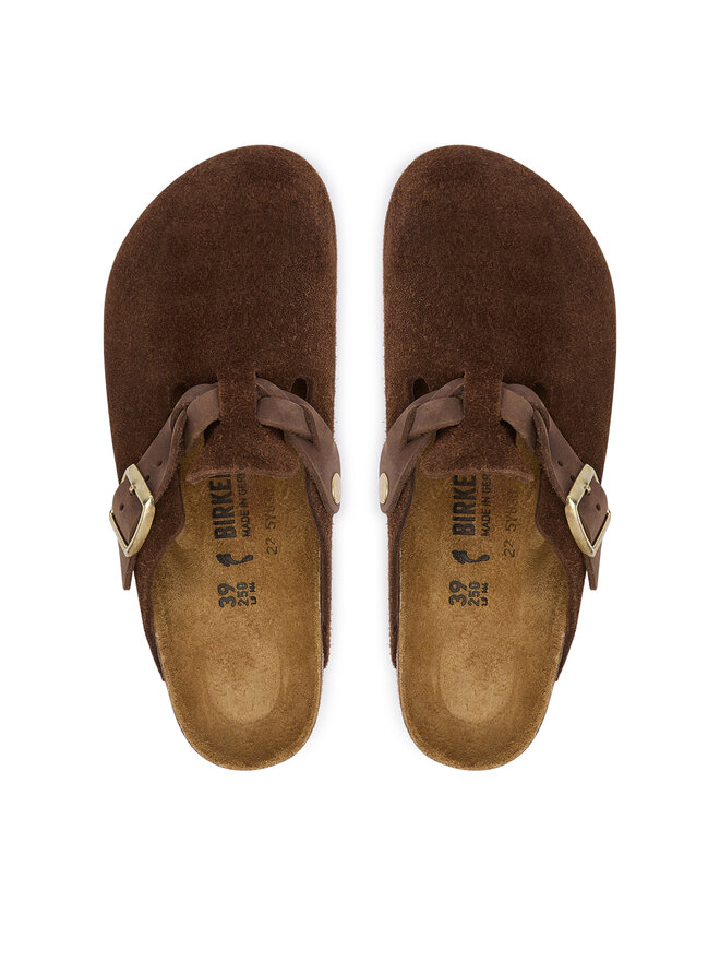 Birkenstock Pantoletten Birkenstock Boston Braided 1031716 Braun