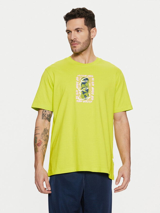 adidas adidas Marškinėliai Trefoil Series JD0675 Žalia Regular Fit