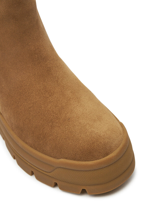 Geox Polokozačky Geox D46WSG 00022 C6372 Hnědá