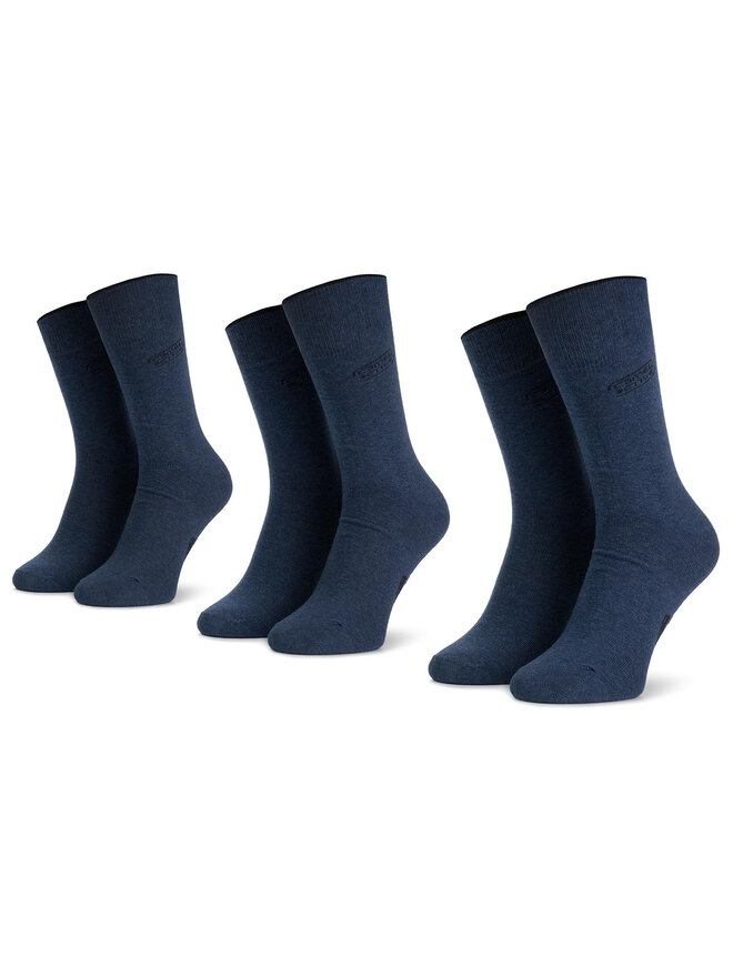 Camel Active 3 pares de calcetines altos para hombre Camel Active 6593 Azul marino