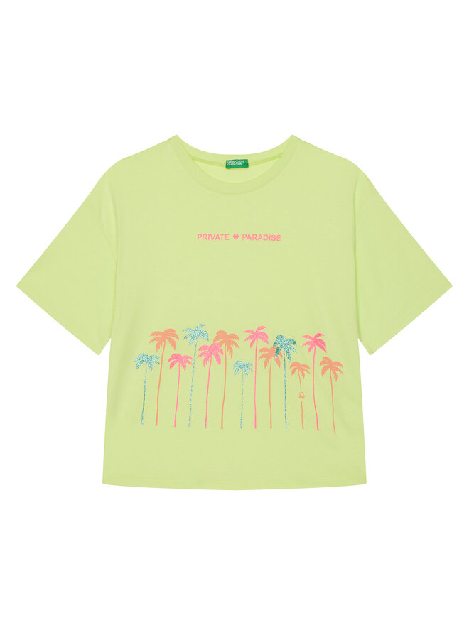 United Colors Of Benetton United Colors Of Benetton Футболка 35RYC10OZ Жовтий Regular Fit