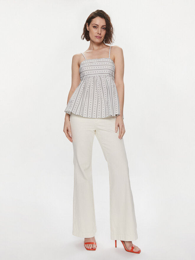 TWINSET TWINSET Top 241TF2023 Weiß Regular Fit