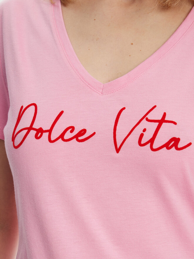 Morgan Morgan Camiseta 251-DOLCE Rosa Regular Fit