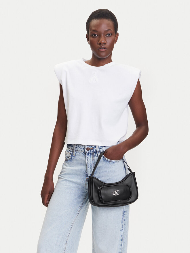 Calvin Klein Jeans Táska Calvin Klein Jeans Ck Shoulder Bag IU0IU00696 Fekete