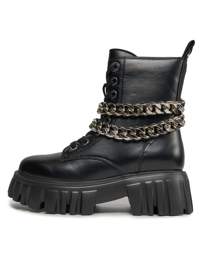 Buffalo Ботильйони Buffalo Lion Lace Up T-Chain 1622367 Чорний