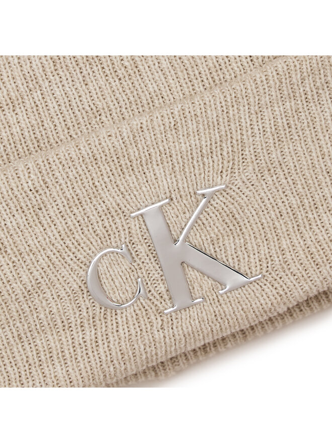 Calvin Klein Jeans Mütze Calvin Klein Jeans Minimal Monogram Beanie K60K611542 Grau
