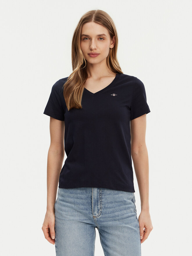 Gant Gant Póló Shield 4200750 Sötétkék Regular Fit
